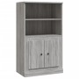 Gray Sonoma plywood sideboard 60x35.5x103.5 cm by vidaXL, Sideboards - Ref: Foro24-816318, Price: 81,53 €, Discount: %