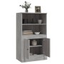 Gray Sonoma plywood sideboard 60x35.5x103.5 cm by vidaXL, Sideboards - Ref: Foro24-816318, Price: 81,53 €, Discount: %