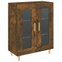 Aparador de madera de ingeniería roble ahumado 69,5x34x90 cm de vidaXL, Aparadores - Ref: Foro24-817333, Precio: 77,99 €, Des...