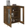 Aparador de madera de ingeniería roble ahumado 69,5x34x90 cm de vidaXL, Aparadores - Ref: Foro24-817333, Precio: 77,99 €, Des...