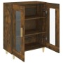 Aparador de madera de ingeniería roble ahumado 69,5x34x90 cm de vidaXL, Aparadores - Ref: Foro24-817333, Precio: 77,99 €, Des...