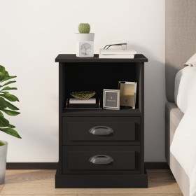 Black bedside table 43x36x60 cm by vidaXL, Nightstands - Ref: Foro24-816330, Price: 58,99 €, Discount: %