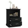 Black bedside table 43x36x60 cm by vidaXL, Nightstands - Ref: Foro24-816330, Price: 58,99 €, Discount: %