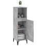 Armario de baño madera contrachapada gris hormigón 30x30x100 cm de vidaXL, Muebles de baño - Ref: Foro24-819816, Precio: 61,4...