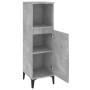 Badezimmerschrank Sperrholz grauer Beton 30x30x100 cm von vidaXL, Badezimmermöbel - Ref: Foro24-819816, Preis: 59,10 €, Rabat...