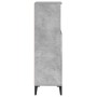 Armario de baño madera contrachapada gris hormigón 30x30x100 cm de vidaXL, Muebles de baño - Ref: Foro24-819816, Precio: 61,4...