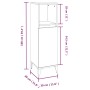 Bathroom cabinet made of gray concrete plywood, 30x30x100 cm. by vidaXL, Bathroom furniture - Ref: Foro24-819816, Price: 59,1...