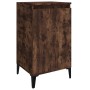 Bedside tables 2 units plywood oak smoke 40x35x70 cm by vidaXL, Nightstands - Ref: Foro24-819655, Price: 75,42 €, Discount: %