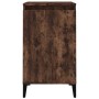 Mesitas noche 2 uds madera contrachapada roble humo 40x35x70 cm de vidaXL, Mesitas de noche - Ref: Foro24-819655, Precio: 75,...