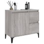 Armario de baño madera contrachapada gris Sonoma 65x33x60 cm de vidaXL, Muebles de baño - Ref: Foro24-819834, Precio: 77,91 €...