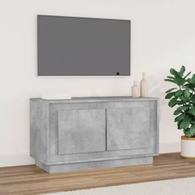 Mueble para TV madera contrachapada gris hormigón 80x35x45 cm de vidaXL, Muebles TV - Ref: Foro24-819856, Precio: 49,11 €, De...