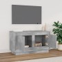 TV stand made of gray concrete plywood, measuring 80x35x45 cm. by vidaXL, TV Furniture - Ref: Foro24-819856, Price: 49,40 €, ...