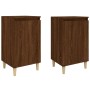 Bedside tables 2 units wood oak brown color 40x35x70 cm by vidaXL, Nightstands - Ref: Foro24-819643, Price: 74,19 €, Discount: %