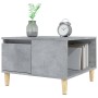 Mesa de centro madera contrachapada gris hormigón 55x55x36,5 cm de vidaXL, Mesas de centro - Ref: Foro24-821080, Precio: 51,9...