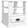 Mesa auxiliar madera contrachapada blanco 50x50x60 cm de vidaXL, Mesas auxiliares - Ref: Foro24-816408, Precio: 59,46 €, Desc...