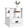 Mesa auxiliar madera contrachapada blanco 50x50x60 cm de vidaXL, Mesas auxiliares - Ref: Foro24-816408, Precio: 59,46 €, Desc...