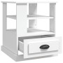 Mesa auxiliar madera contrachapada blanco 50x50x60 cm de vidaXL, Mesas auxiliares - Ref: Foro24-816408, Precio: 59,46 €, Desc...