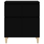 Aparador de madera contrachapada negro 60x35x70 cm de vidaXL, Aparadores - Ref: Foro24-819677, Precio: 59,99 €, Descuento: %