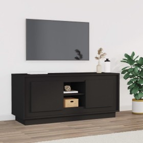 Mueble de TV madera contrachapada negro 102x35x45 cm de vidaXL, Muebles TV - Ref: Foro24-819861, Precio: 61,12 €, Descuento: %