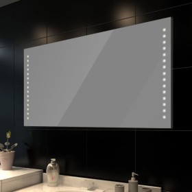 Wall mirror with LED lights 100x60 cm by vidaXL, Mirrors - Ref: Foro24-240513, Price: 71,24 €, Discount: %