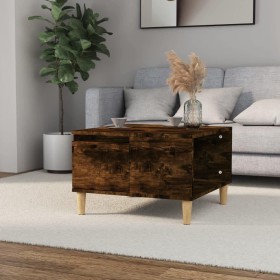 Smoked oak plywood coffee table 55x55x36.5 cm by vidaXL, Coffee table - Ref: Foro24-821081, Price: 36,07 €, Discount: %