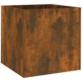 Smoked oak plywood planter 40x40x40 cm by vidaXL, Pots and planters - Ref: Foro24-820499, Price: 36,94 €, Discount: %