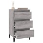 Bedside table made of gray Sonoma plywood, measuring 40x35x70 cm. by vidaXL, Nightstands - Ref: Foro24-819674, Price: 62,28 €...