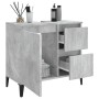 Armario de baño madera contrachapada gris hormigón 65x33x60 cm de vidaXL, Muebles de baño - Ref: Foro24-819832, Precio: 70,64...