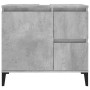 Armario de baño madera contrachapada gris hormigón 65x33x60 cm de vidaXL, Muebles de baño - Ref: Foro24-819832, Precio: 70,64...