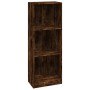 3-stufiges Regal aus geräuchertem Eichensperrholz, 40 x 24 x 109 cm von vidaXL, Bücherregale und Regale - Ref: Foro24-819254,...