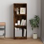 3-stufiges Regal aus geräuchertem Eichensperrholz, 40 x 24 x 109 cm von vidaXL, Bücherregale und Regale - Ref: Foro24-819254,...