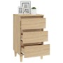 Mesita de noche madera contrachapada roble sonoma 40x35x70 cm de vidaXL, Mesitas de noche - Ref: Foro24-819663, Precio: 61,41...