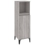 Armario de baño madera contrachapada gris Sonoma 30x30x100 cm de vidaXL, Muebles de baño - Ref: Foro24-819818, Precio: 49,36 ...