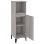 Armario de baño madera contrachapada gris Sonoma 30x30x100 cm de vidaXL, Muebles de baño - Ref: Foro24-819818, Precio: 49,36 ...