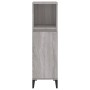 Armario de baño madera contrachapada gris Sonoma 30x30x100 cm de vidaXL, Muebles de baño - Ref: Foro24-819818, Precio: 49,36 ...