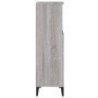 Armario de baño madera contrachapada gris Sonoma 30x30x100 cm de vidaXL, Muebles de baño - Ref: Foro24-819818, Precio: 49,36 ...