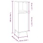 Sonoma gray plywood bathroom cabinet 30x30x100 cm by vidaXL, Bathroom furniture - Ref: Foro24-819818, Price: 49,36 €, Discoun...