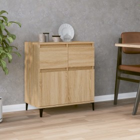 Aparador de madera contrachapada roble Sonoma 60x35x70 cm de vidaXL, Aparadores - Ref: Foro24-819687, Precio: 71,56 €, Descue...