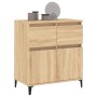 Aparador de madera contrachapada roble Sonoma 60x35x70 cm de vidaXL, Aparadores - Ref: Foro24-819687, Precio: 77,84 €, Descue...