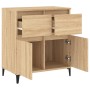 Aparador de madera contrachapada roble Sonoma 60x35x70 cm de vidaXL, Aparadores - Ref: Foro24-819687, Precio: 77,84 €, Descue...