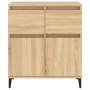 Aparador de madera contrachapada roble Sonoma 60x35x70 cm de vidaXL, Aparadores - Ref: Foro24-819687, Precio: 77,84 €, Descue...