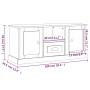 Mueble para TV madera contrachapada blanco 100x35,5x45 cm de vidaXL, Muebles TV - Ref: Foro24-816456, Precio: 65,99 €, Descue...