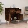 Smoked oak plywood sideboard 60x35x70 cm by vidaXL, Sideboards - Ref: Foro24-819681, Price: 57,52 €, Discount: %