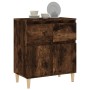 Aparador madera contrachapada color roble ahumado 60x35x70 cm de vidaXL, Aparadores - Ref: Foro24-819681, Precio: 57,52 €, De...