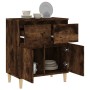 Aparador madera contrachapada color roble ahumado 60x35x70 cm de vidaXL, Aparadores - Ref: Foro24-819681, Precio: 57,52 €, De...