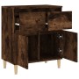 Aparador madera contrachapada color roble ahumado 60x35x70 cm de vidaXL, Aparadores - Ref: Foro24-819681, Precio: 57,52 €, De...