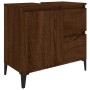 Badezimmerschrank Sperrholz braune Eiche 65x33x60 cm von vidaXL, Badezimmermöbel - Ref: Foro24-819835, Preis: 92,69 €, Rabatt: %