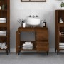 Bathroom cabinet made of brown oak plywood, measuring 65x33x60 cm. by vidaXL, Bathroom furniture - Ref: Foro24-819835, Price:...