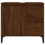 Badezimmerschrank Sperrholz braune Eiche 65x33x60 cm von vidaXL, Badezimmermöbel - Ref: Foro24-819835, Preis: 92,69 €, Rabatt: %