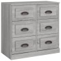 Aparador de madera contrachapada gris Sonoma 70x35,5x67,5 cm de vidaXL, Aparadores - Ref: Foro24-816438, Precio: 113,27 €, De...